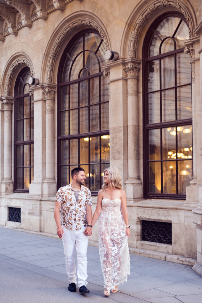 Couple photoshoot in Vienna during summer