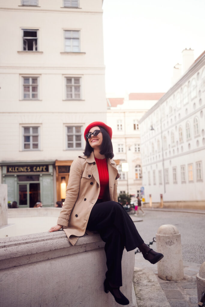 Vienna photoshoot location with historic architecture