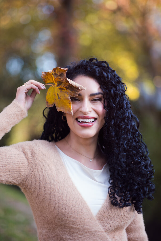 Fall Vienna photoshoot with warm tones and elegant styling