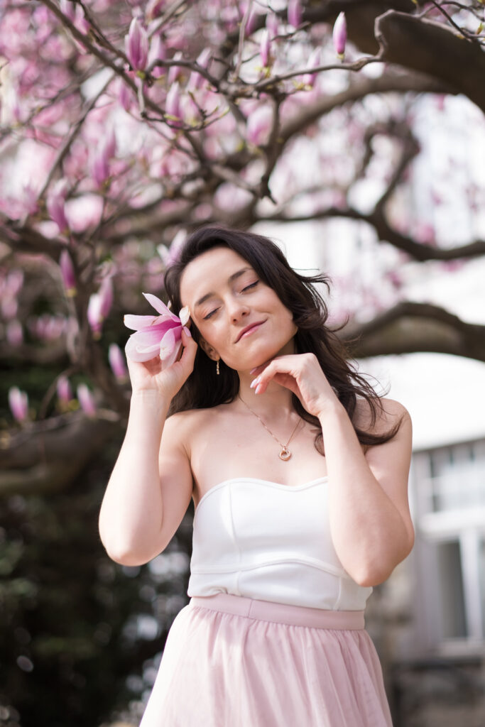 magnolias for photoshoot in vienna